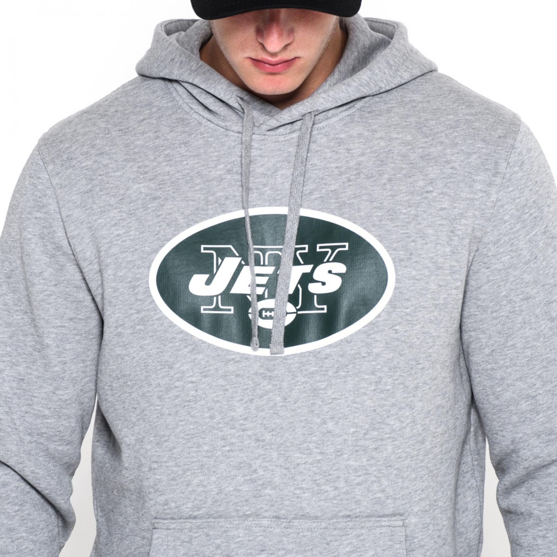 Sweat à capuche New Era avec logo de l'équipe New York Jets