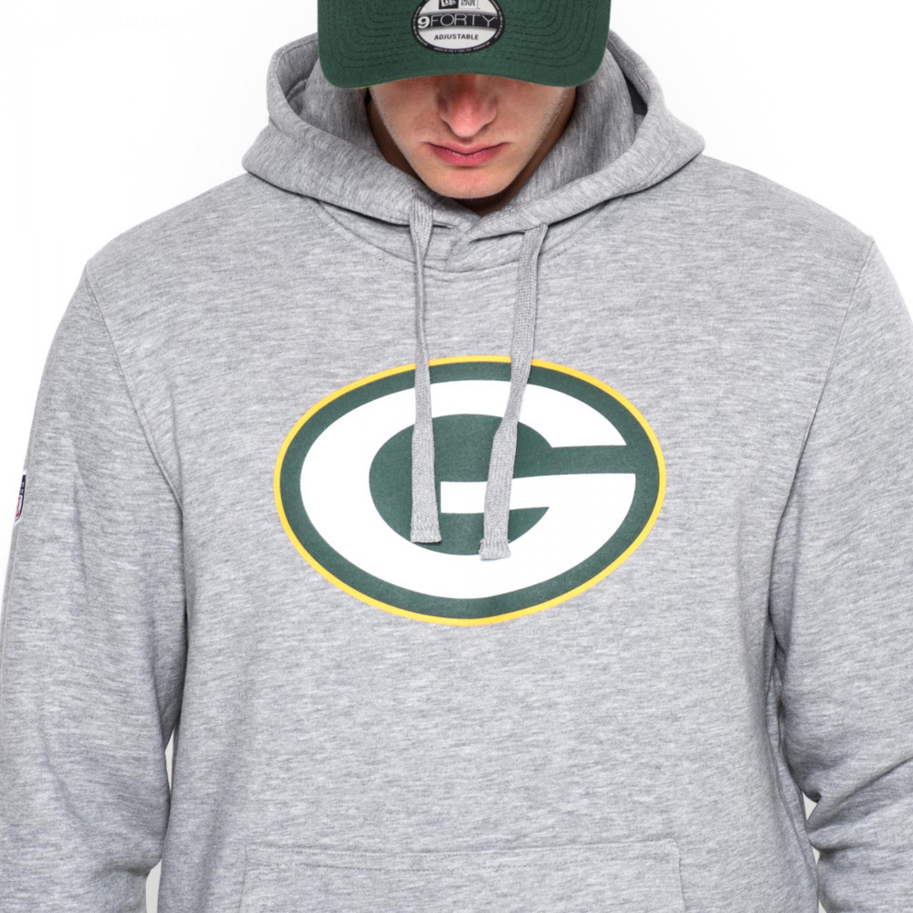 Sweat à capuche New Era avec logo de l'équipe Green Bay Packers