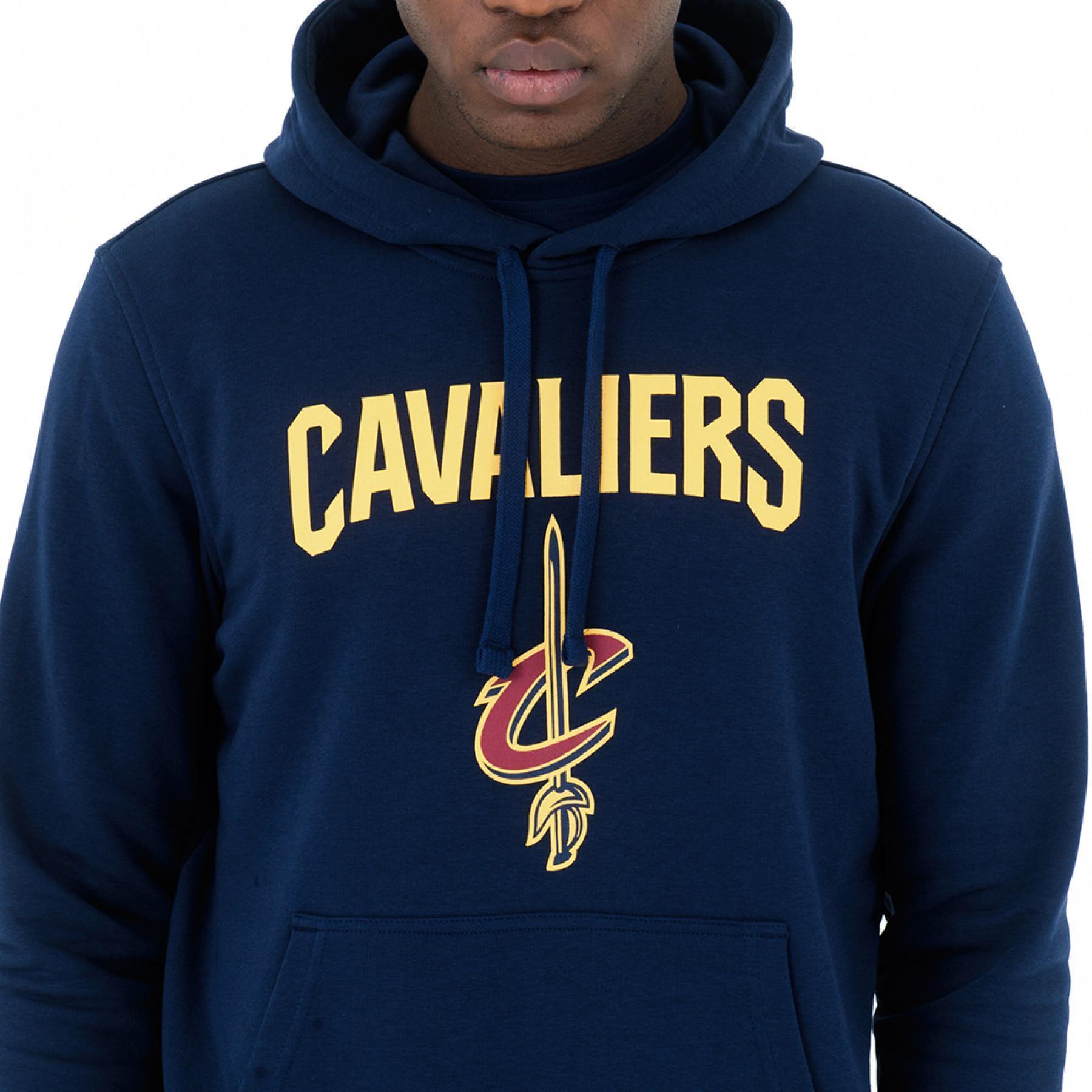 Sweat à capuche New Era avec logo de l'équipe Cleveland Cavaliers