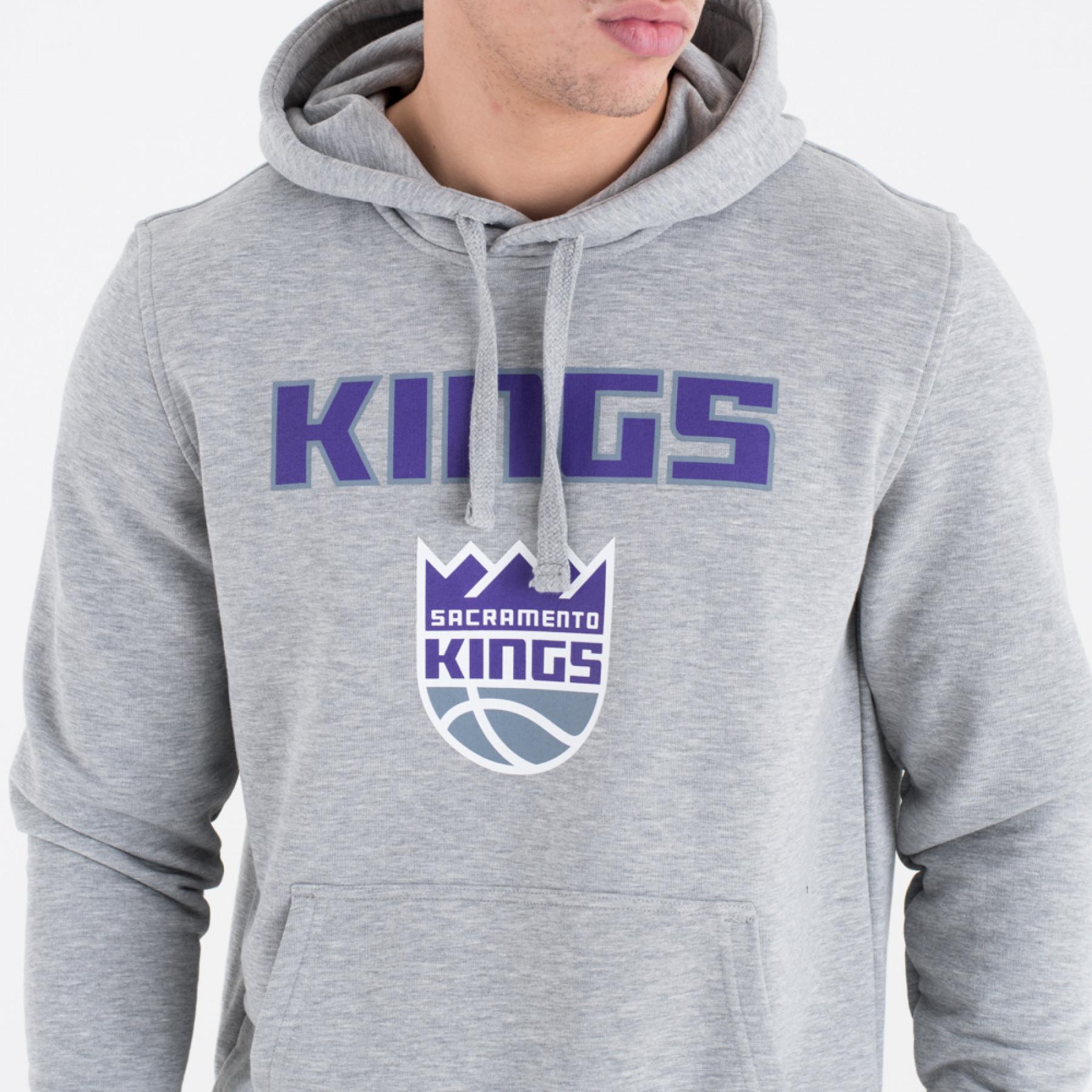 Sweat à capuche New Era avec logo de l’équipe Sacramento Kings
