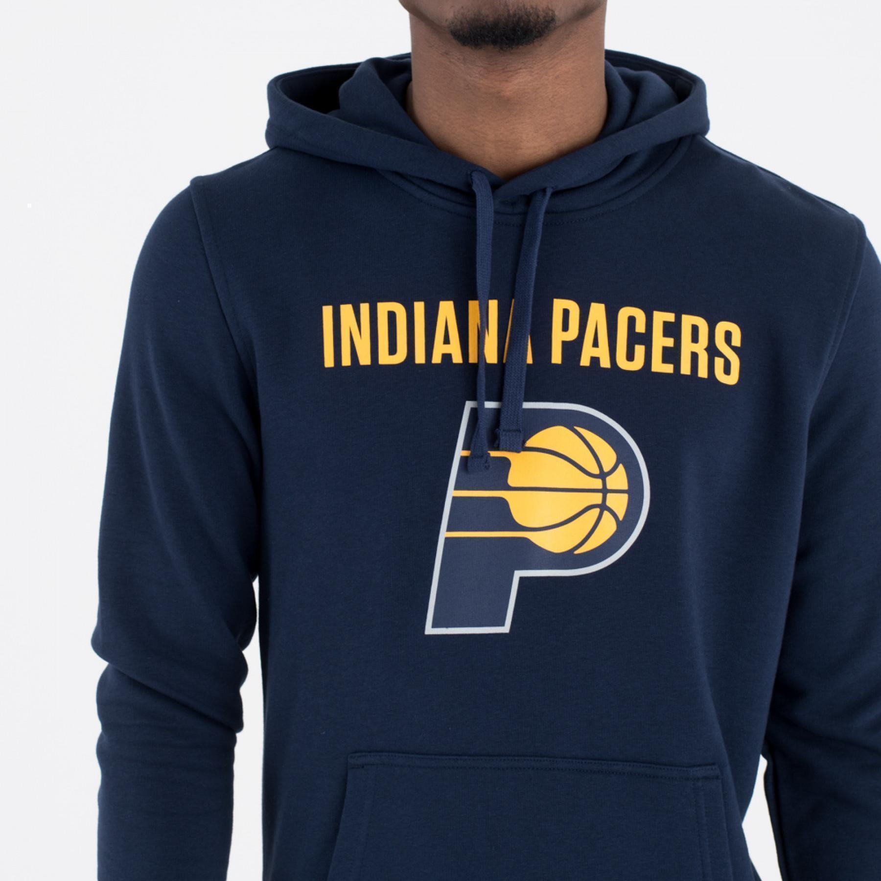 Sweat à capuche New Era avec logo de l'équipe Indiana Pacers