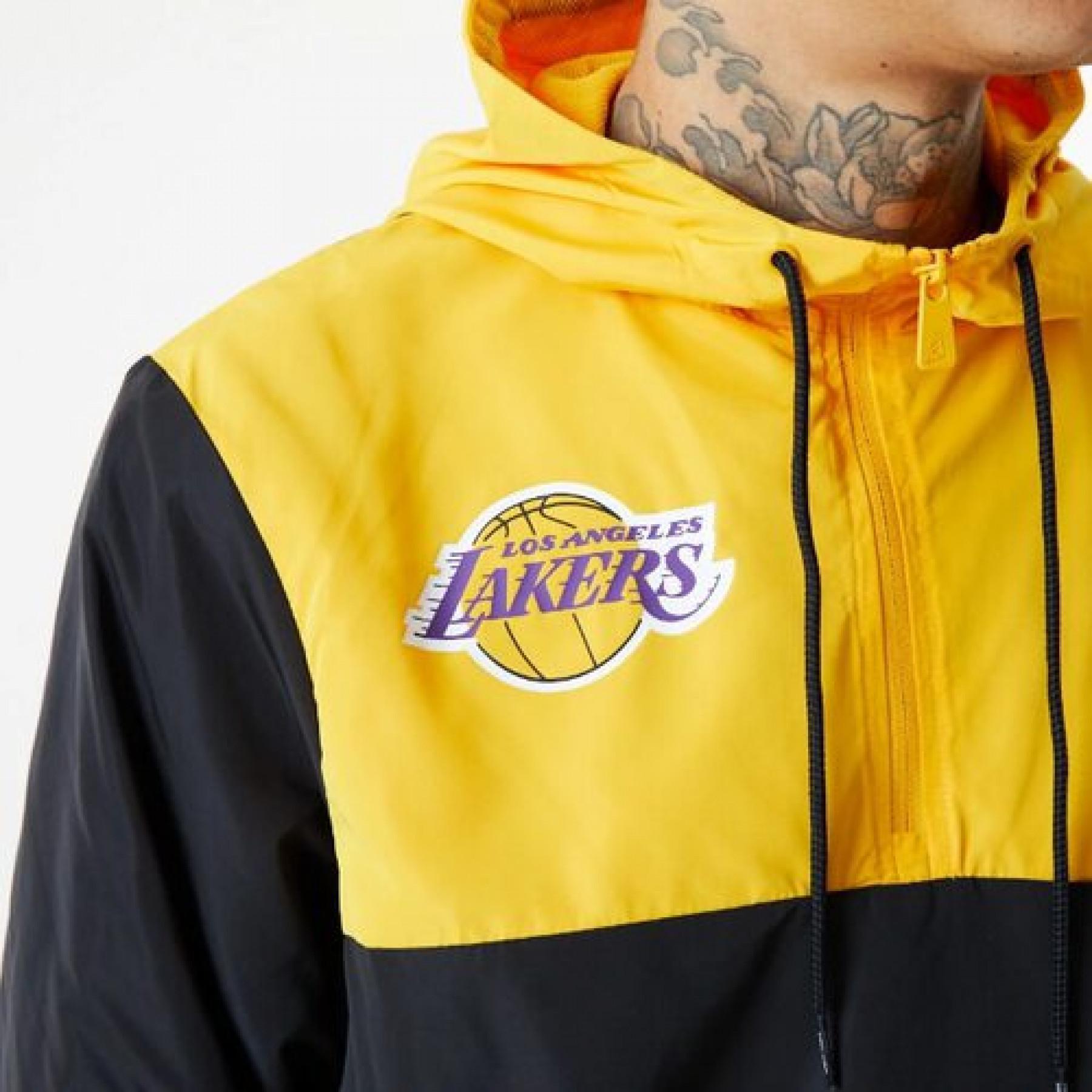 Veste coupe vent New Era NBA Colour Block Los Angeles Lakers