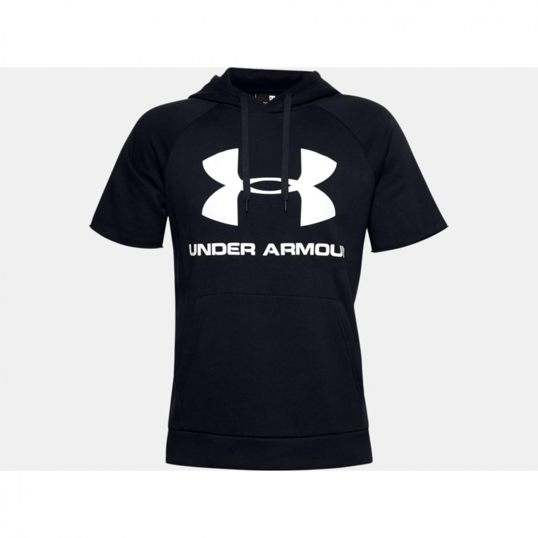 Sweat à capuche Under Armour et manches courtes Rival Fleece Logo
