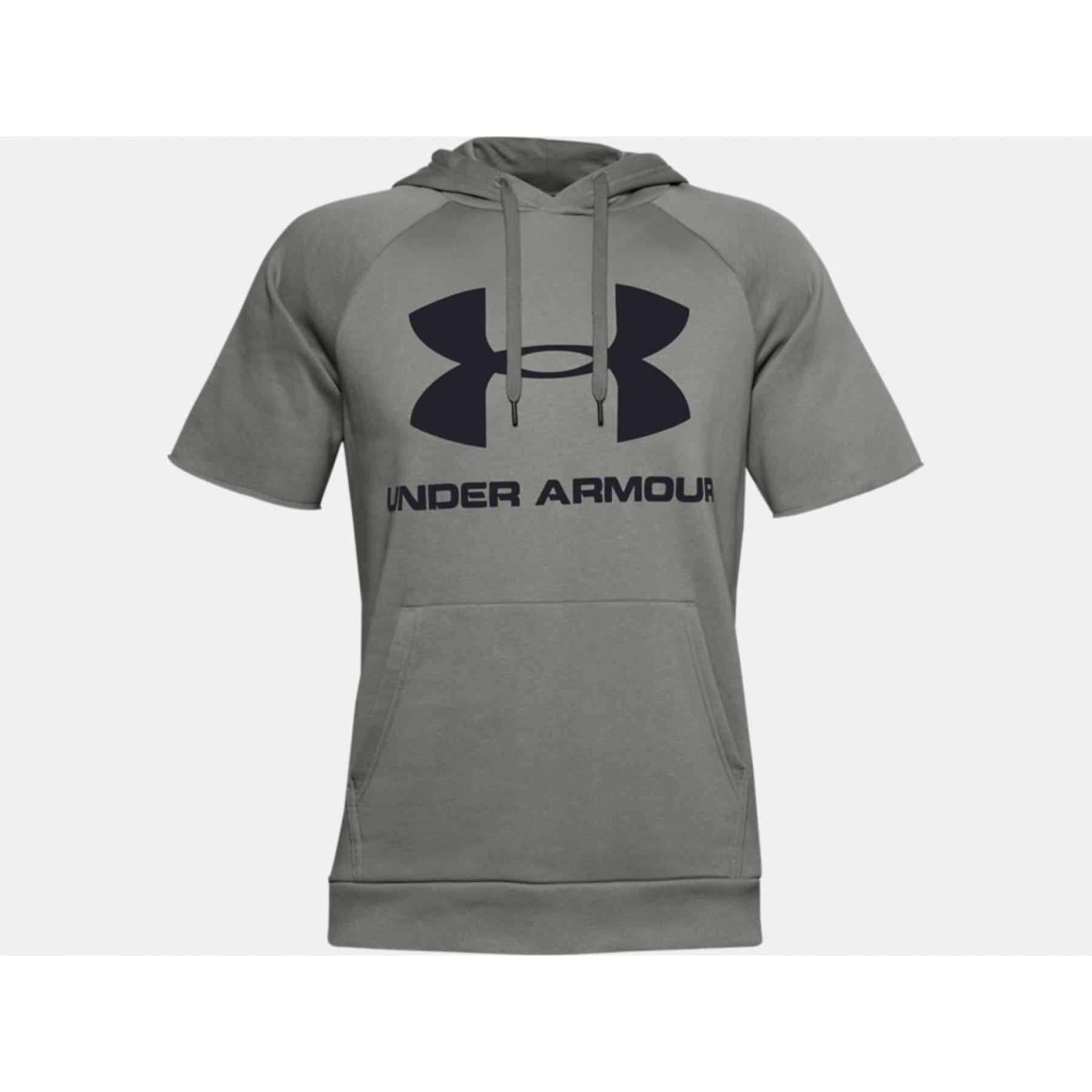 Sweat à capuche et manches courtes Under Armour Rival Fleece Logo