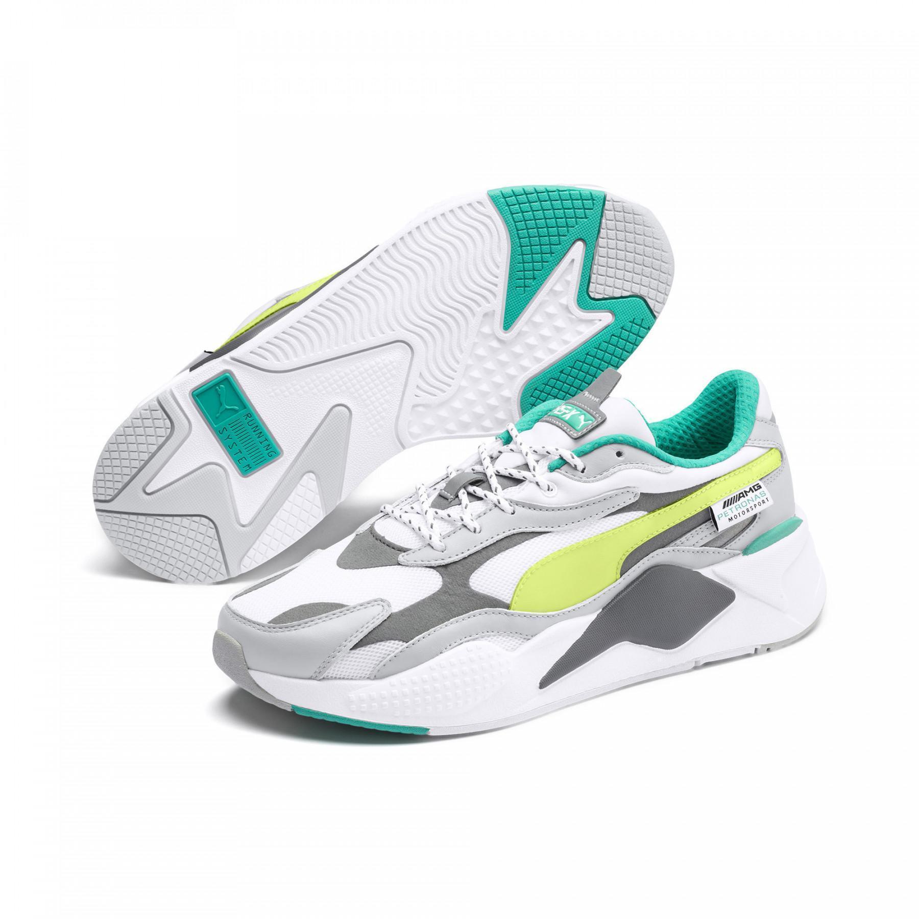 Puma Chaussure Sneakers Caven Mercedes-AMG Petronas Motorsport pour Homme,  Blanc/Vert