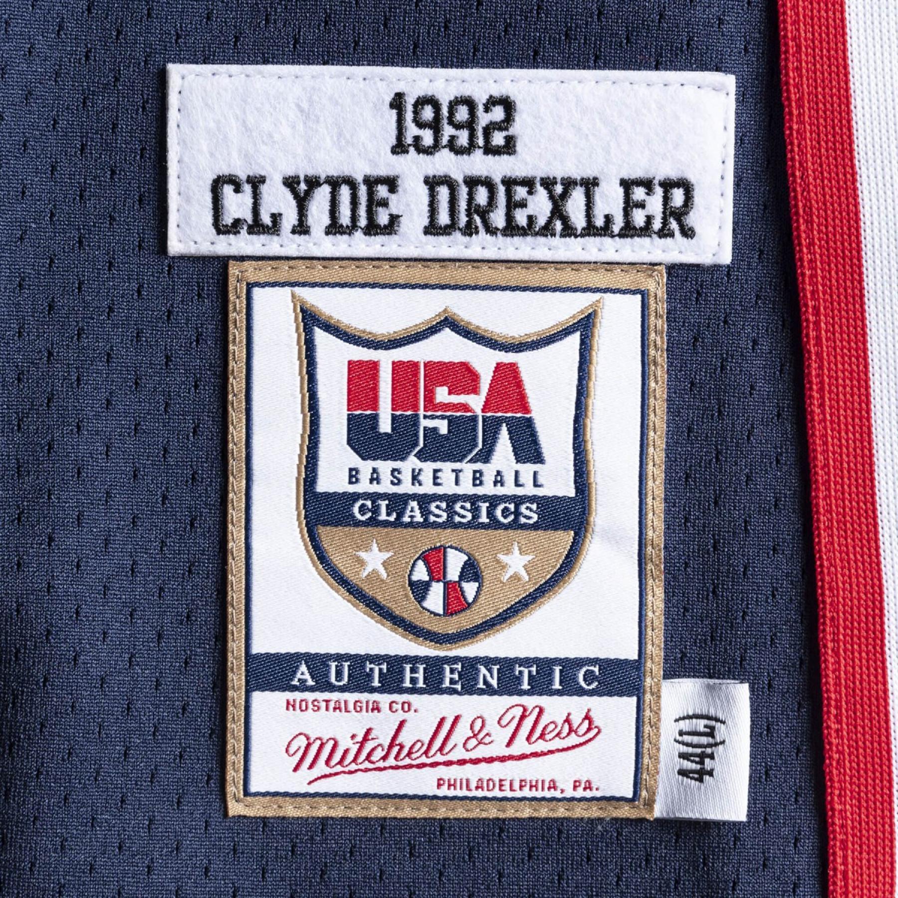 Maillot authentique Team USA nba Clyde Drexler