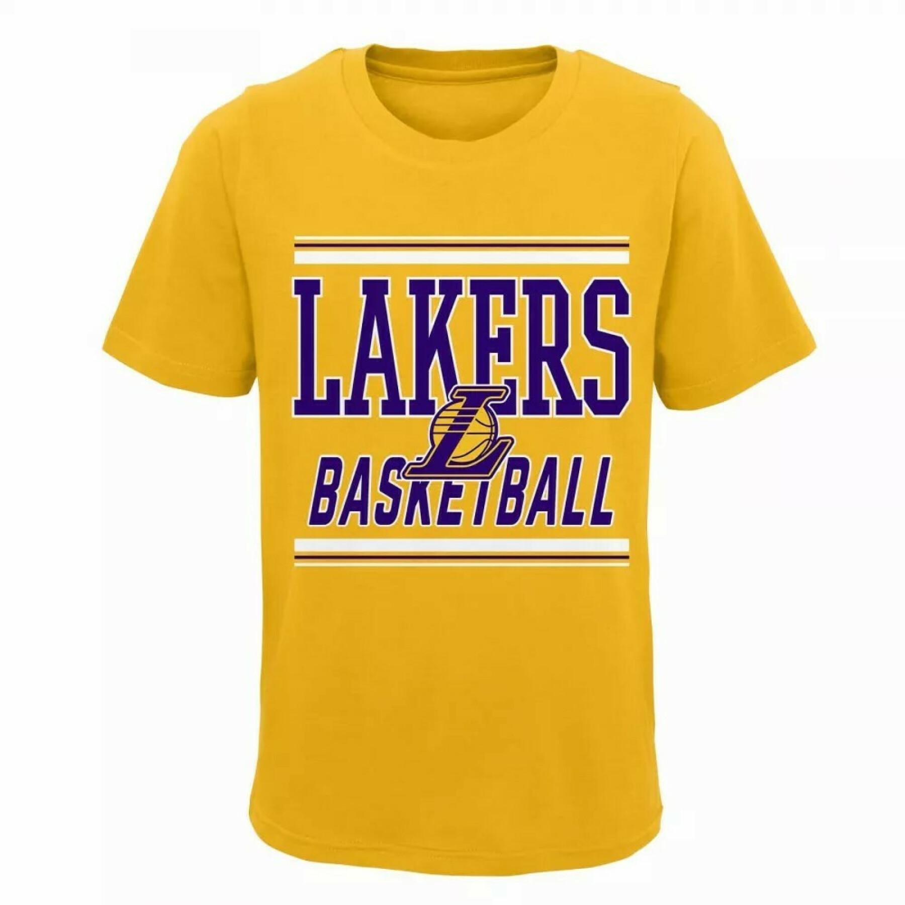 Lot de 1 t-shirt à capuche & 1 t-shirt enfant Los Angeles Lakers