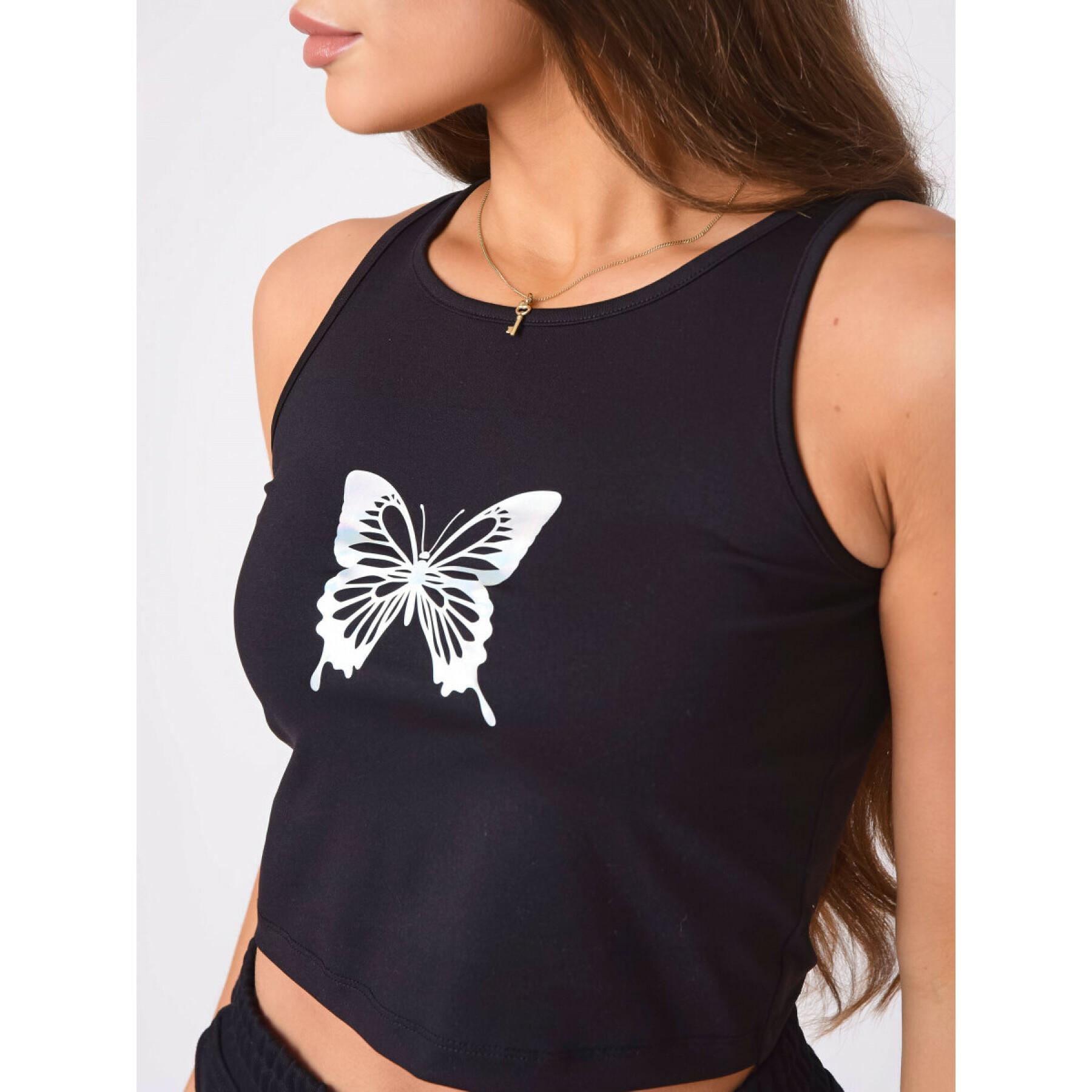 T-shirt débardeur papillon femme Project X Paris