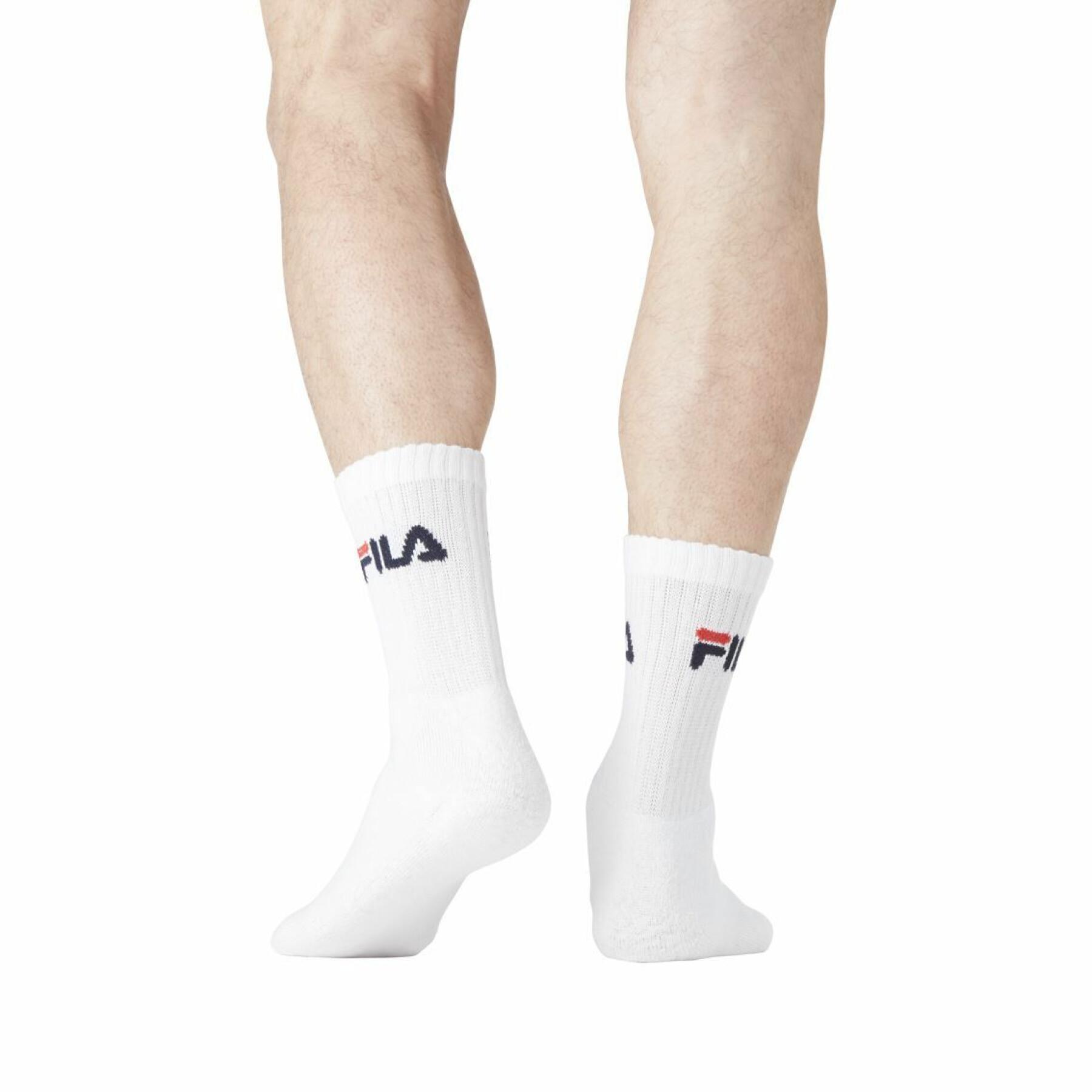 Visiter la boutique FilaFila Lot de 6 paires de chaussettes mi-rembourrées pour homme Motif rayures colorées 