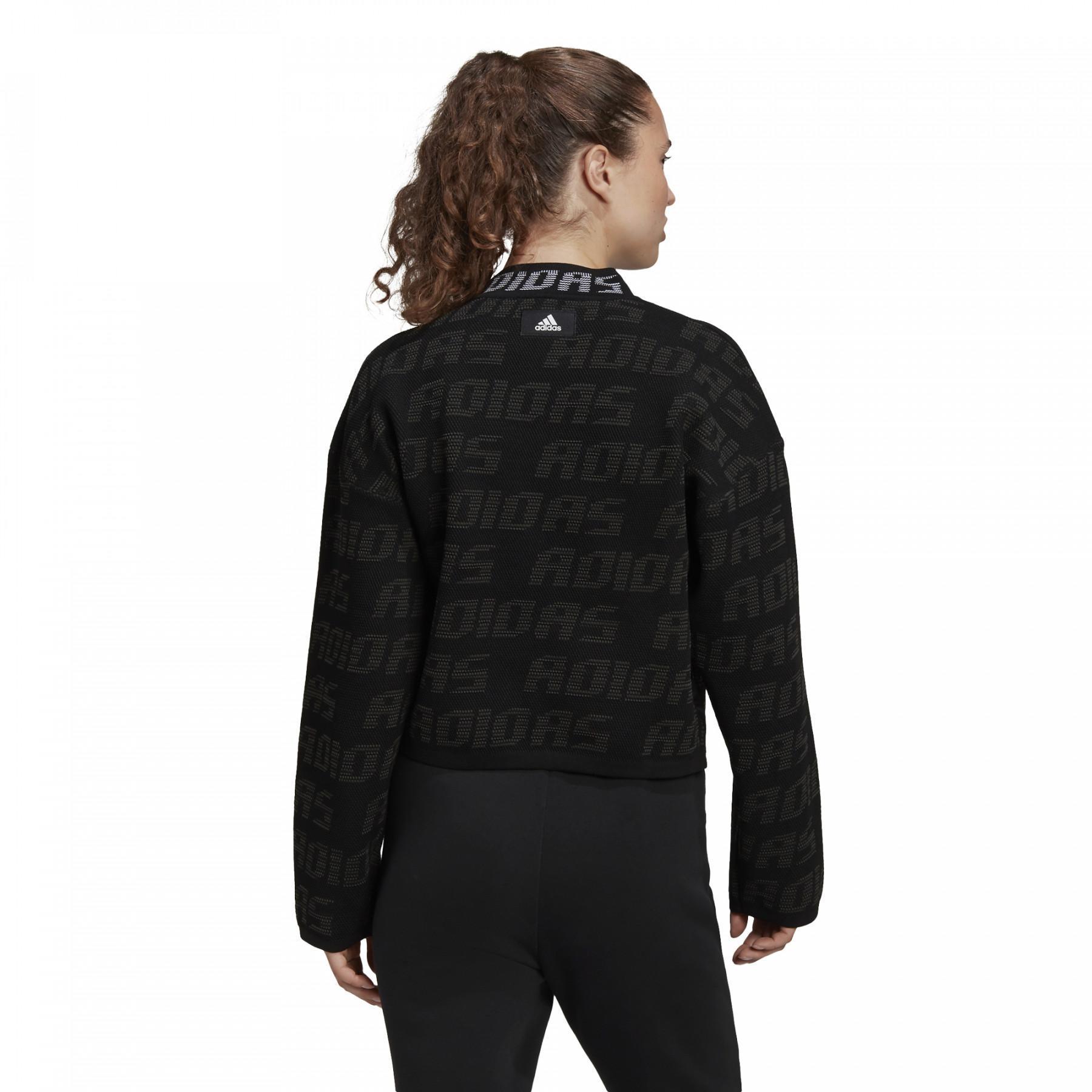 Sweatshirt femme adidas Knit Graphic