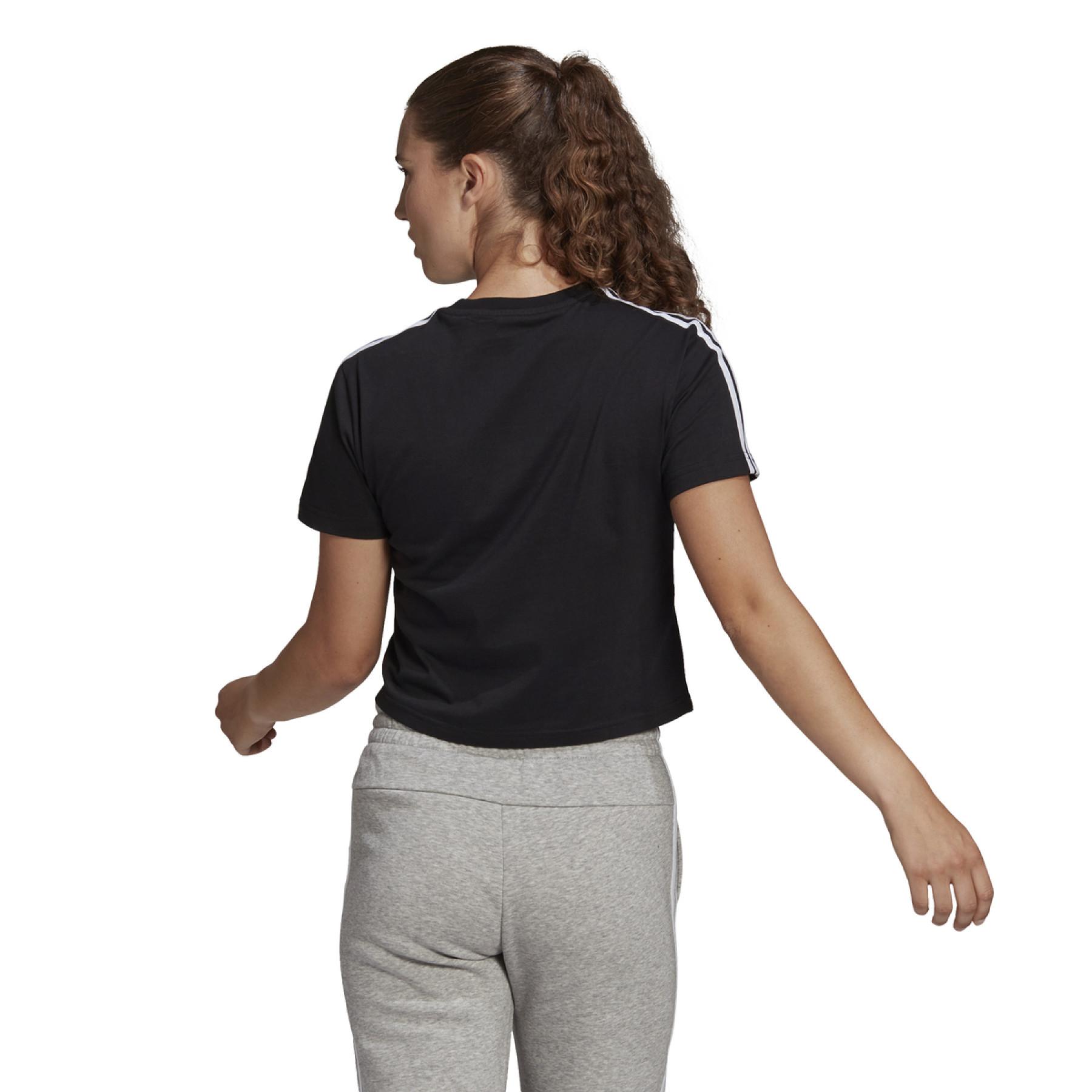 T-shirt court femme adidas Essentials Loose 3-Bandes