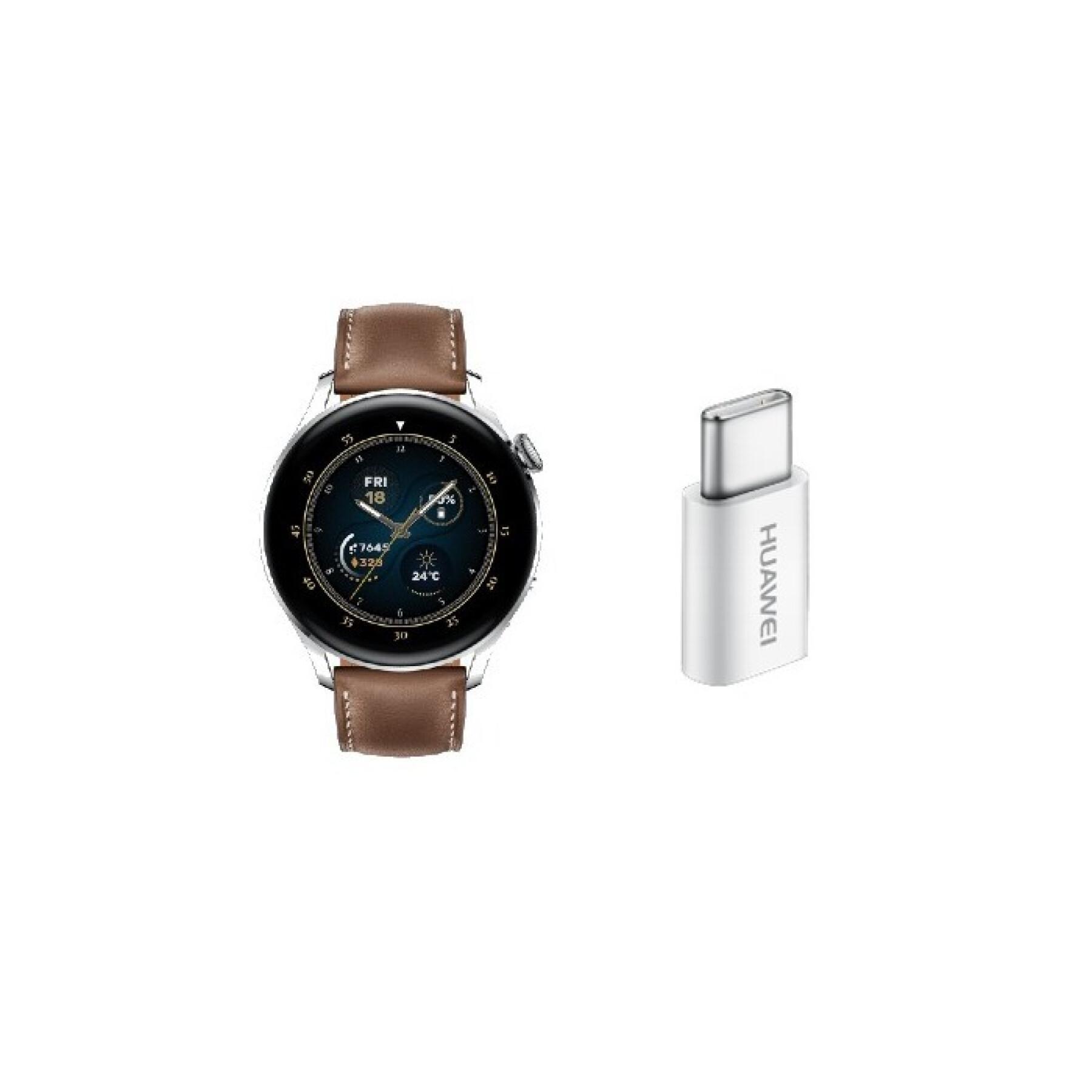 Montre connectée avec adaptateur 5V2A Type C Huawei Watch 3 Classic