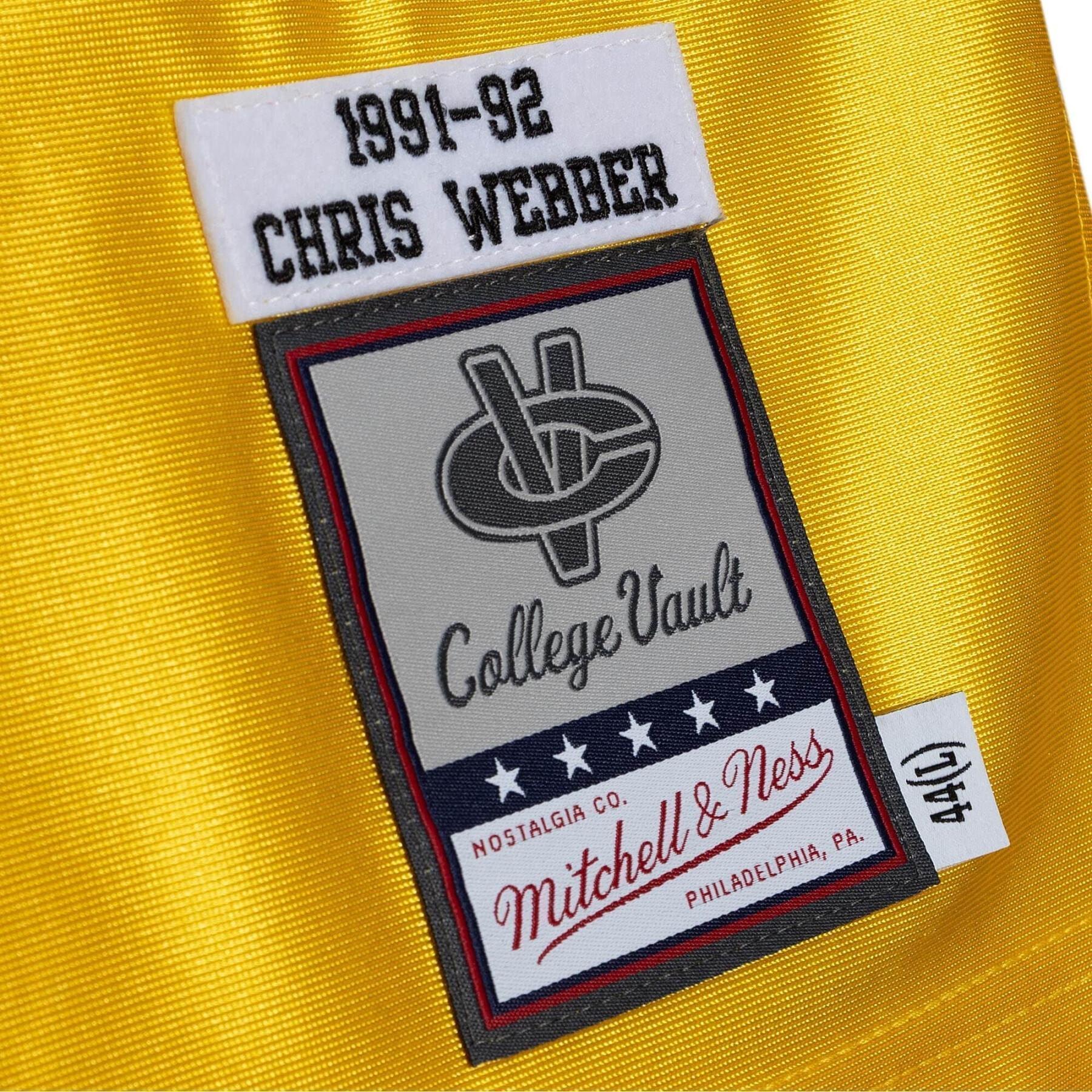 Maillot Michigan Wolverines NCAA 1991 Chris Webber