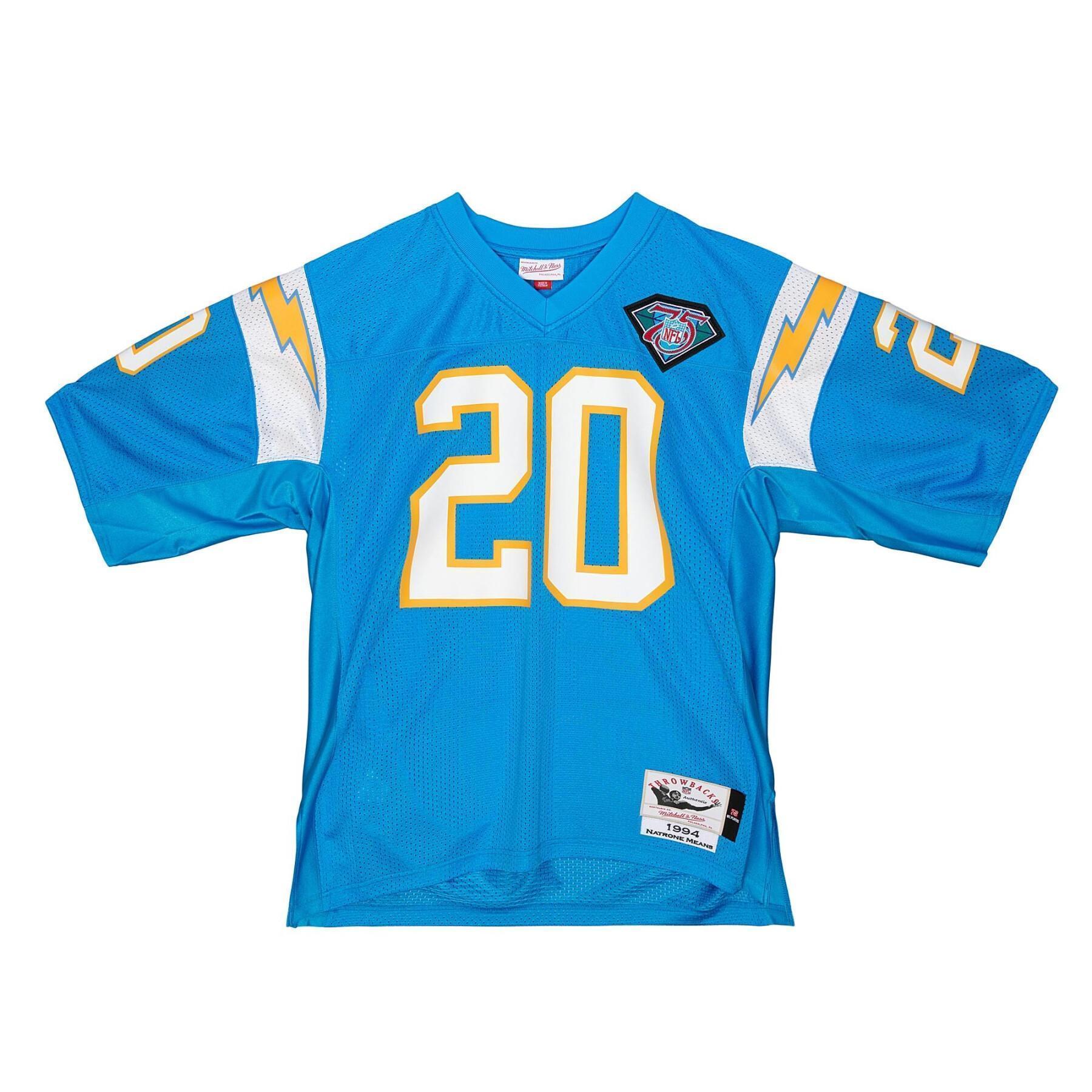 Maillot Authentique San Diego Chargers Natrone Means 1994