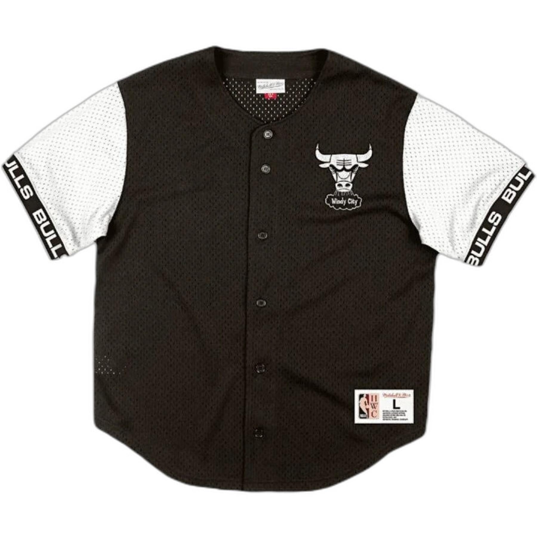 Chemise Chicago Bulls pure shooter mesh button front