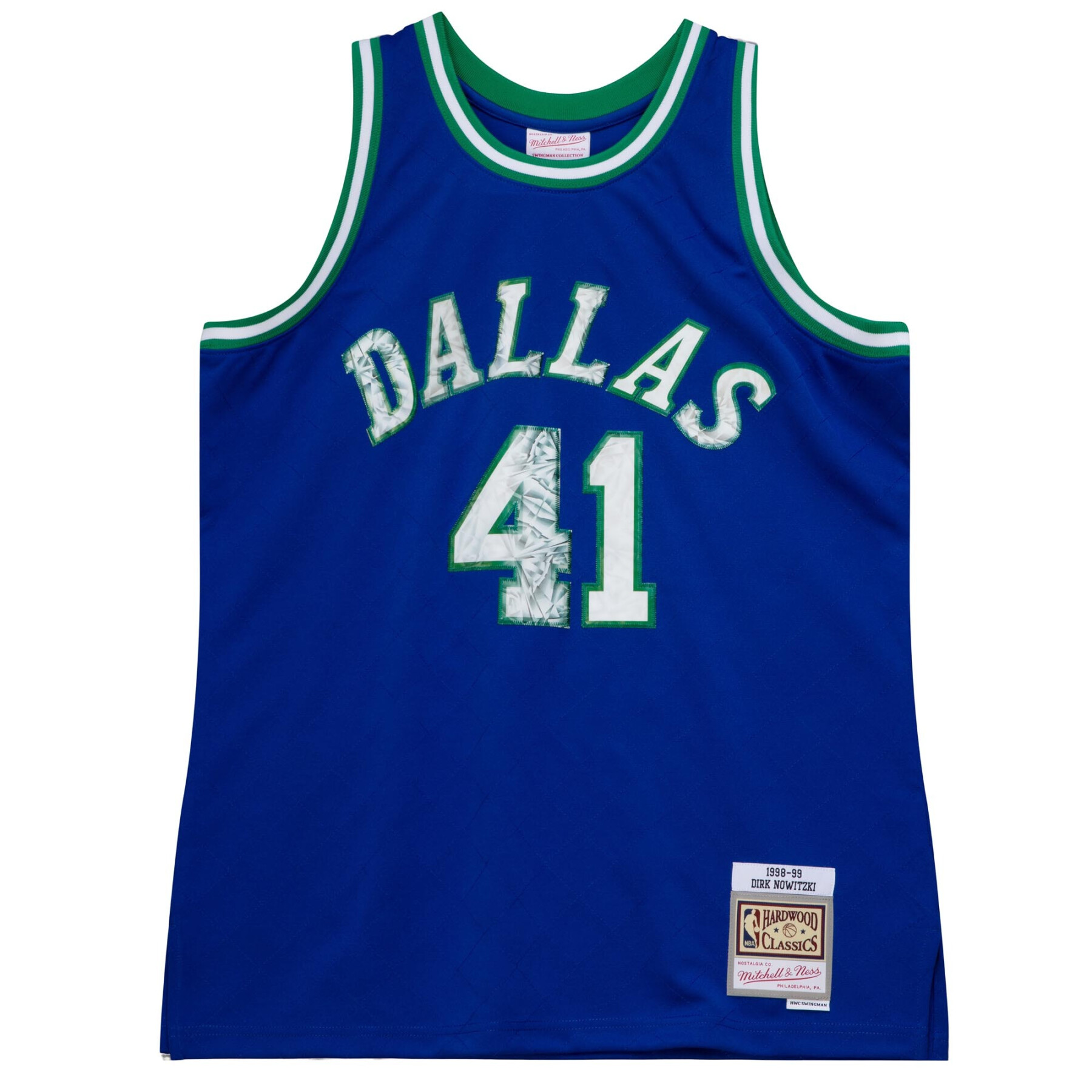 Maillot 75e anniversaire Dallas Mavericks Dirk Nowitzki 1998/99
