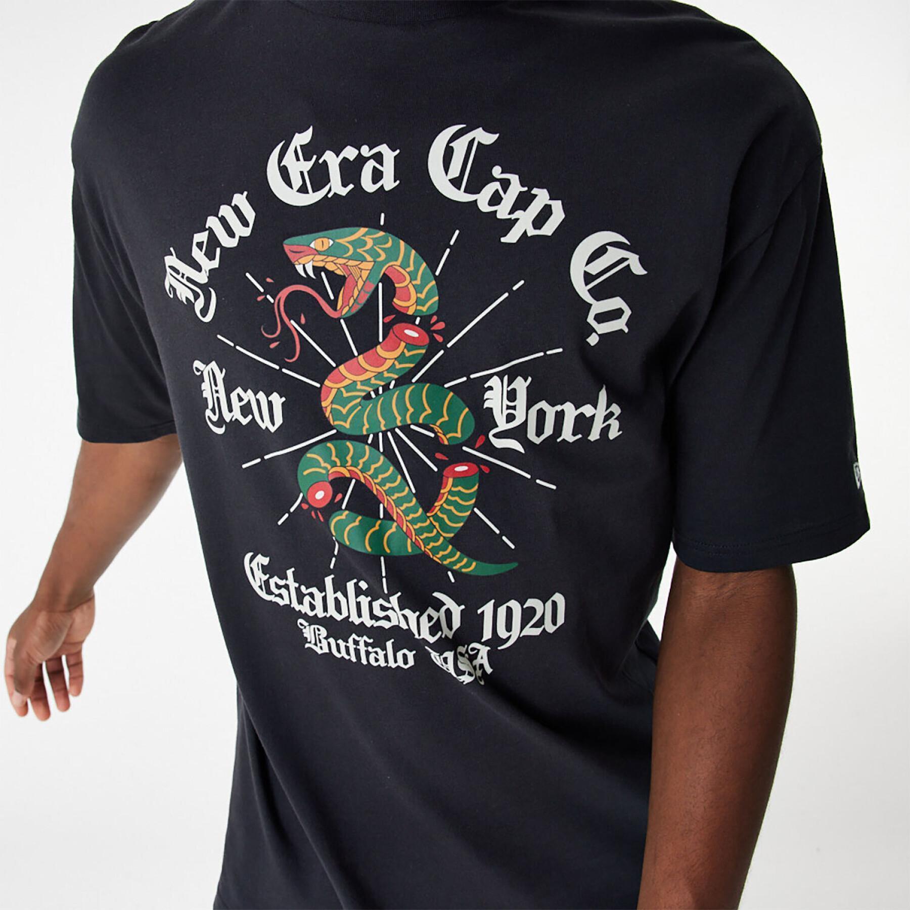 T-shirt oversize graphic Serpent New Era