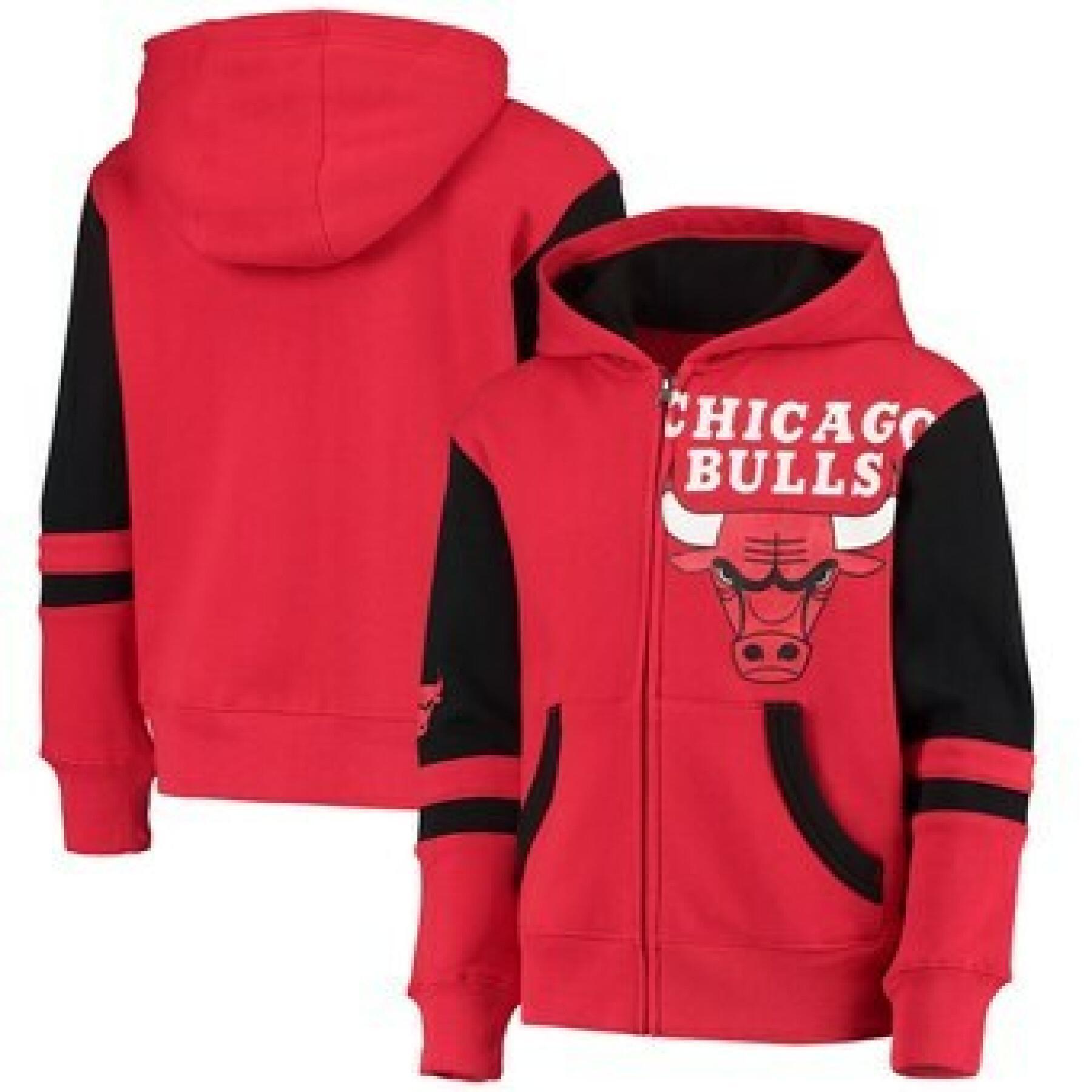 Sweat à capuche zippé enfant Chicago Bulls Fleece