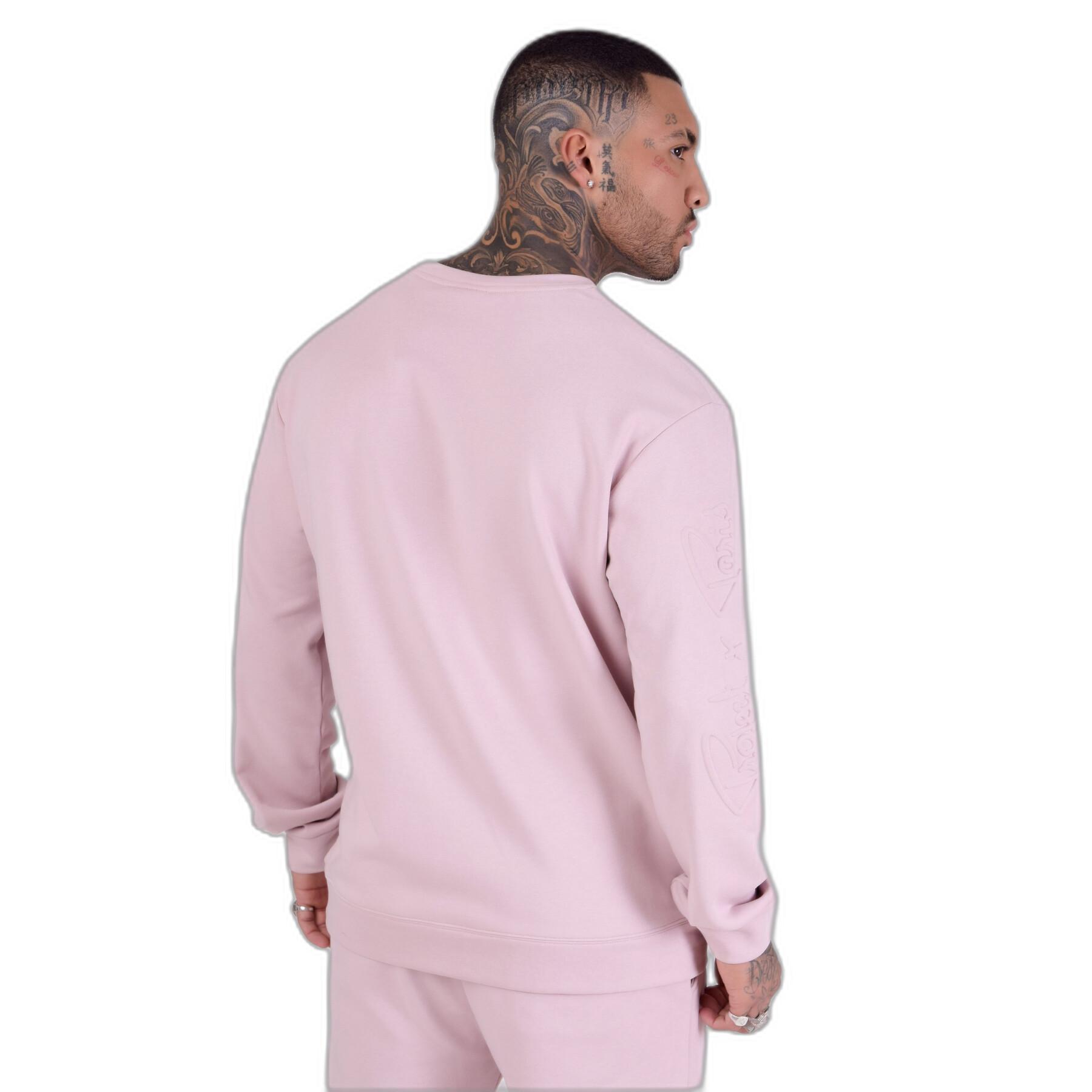 Sweatshirt à capuche col rond logo embossage Project X Paris Relief
