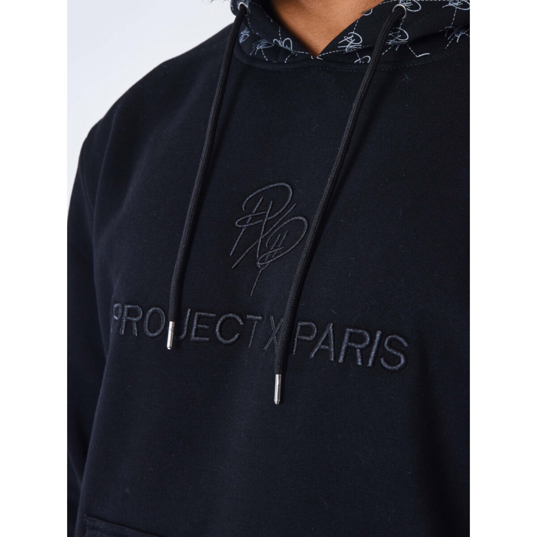 Sweatshirt à capuche detail monogramme Project X Paris All Over