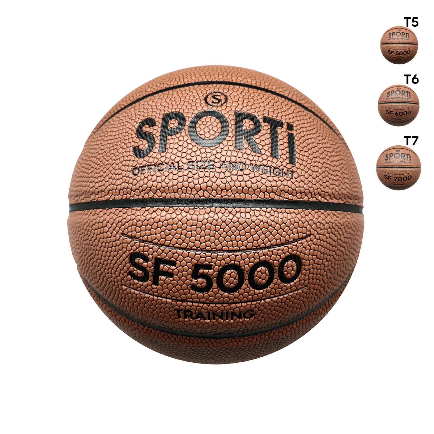 Ballon d'entraînement de basket Sporti