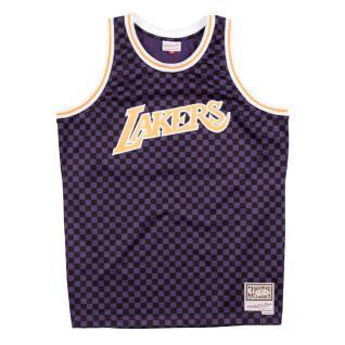 Maillot Los Angeles Lakers checked b&r