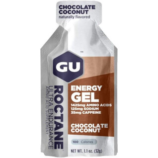 Boîte de 24 gels énergétique Longue Distance - Enrichi en Sodium & BCAA Chocolat/CocoGu Genery