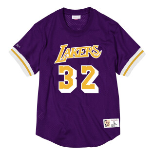 Maillot en maille avec nom et numéro Los Angeles Lakers Magic Johnson
