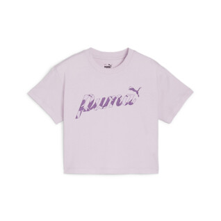 T-shirt crop fille Puma Blossom ESS+
