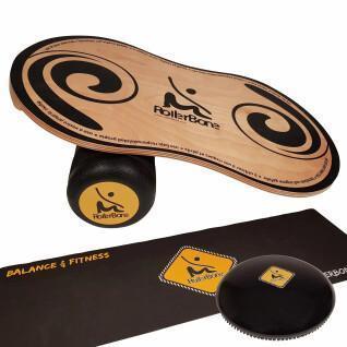 Planche d'équilibre avec rouleau Pro + softpad + tapis RollerBone