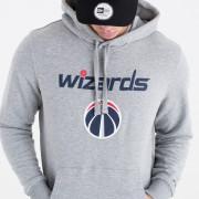 Sweat à capuche New Era avec logo de l'équipe Washington Wizards