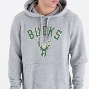 Sweat à capuche New Era avec logo de l'équipe Milwaukee Bucks