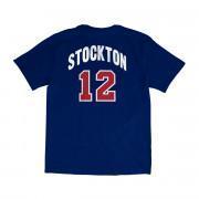 T-shirt USA name & number John Stockton