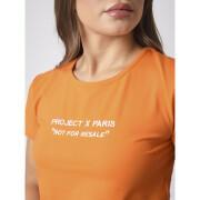 T-shirt crop logo broderie femme Project X Paris