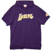 Sweatshirt à capuche manches courtes Los Angeles Lakers