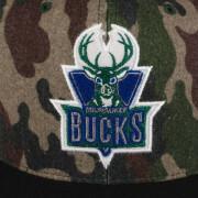 Casquette Milwaukee Bucks hwc camo flannel