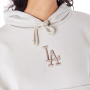 Sweatshirt à capuche crop femme Los Angeles Dodgers MLB